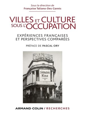 cover image of Villes et culture sous l'Occupation